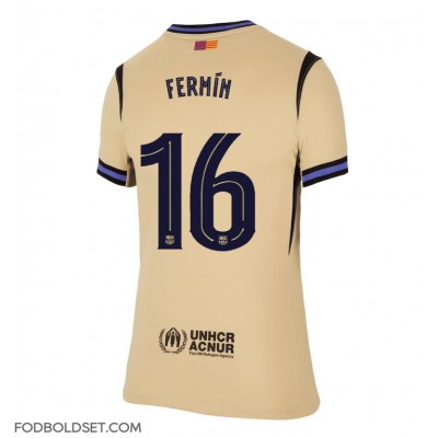 Barcelona Fermin Lopez #16 Udebanetrøje Dame 2025-26 Kortærmet Barcelona Fermin Lopez #16 Udebanetrøje Dame 2025-26 Kortærmet